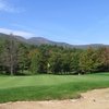 A fall view of the 18th hole at Blackhead Mountain Lodge & Country Club
