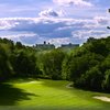 A view from the top of the downhill 16th par 4 at Van Cortlandt Park Golf Course