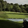 A view of the 6th hole over water (Par 4) at Van Cortlandt Park Golf Course